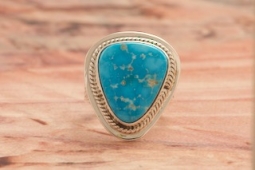 Genuine Kingman Turquoise Sterling Silver Ring